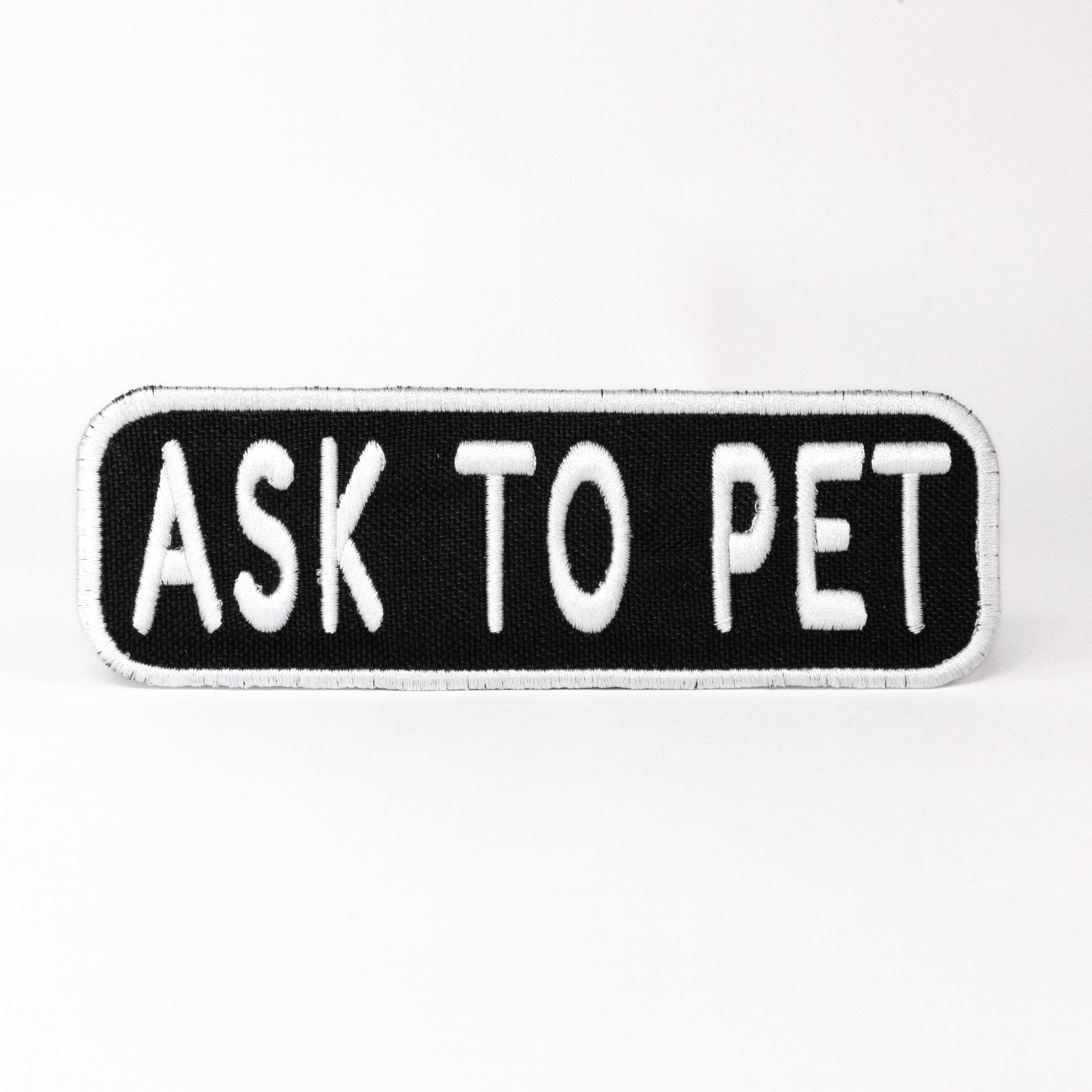 Ask to Pet 2x6 Patch