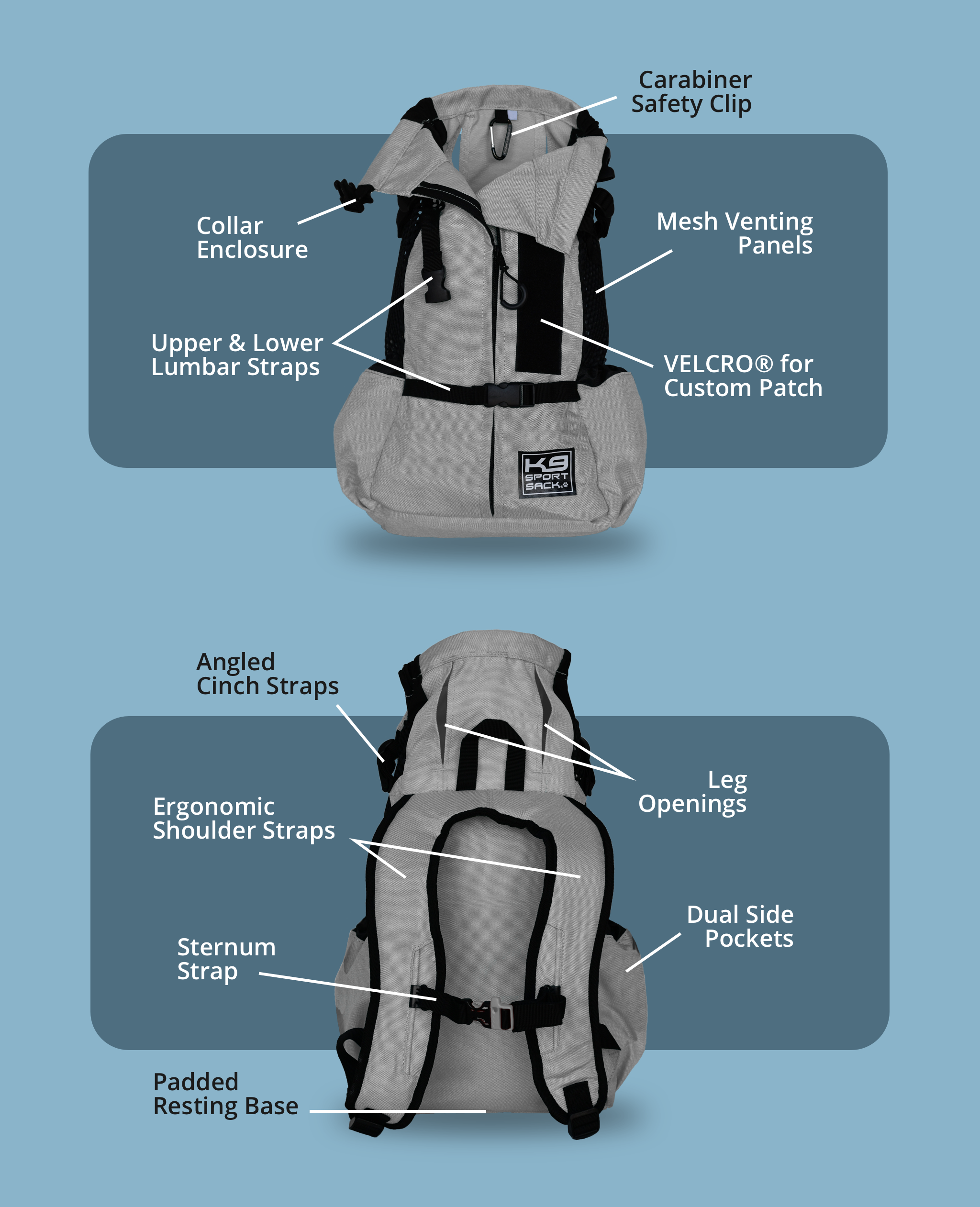 Air 2 Original Backpack Dog Carrier K9 Sport Sack