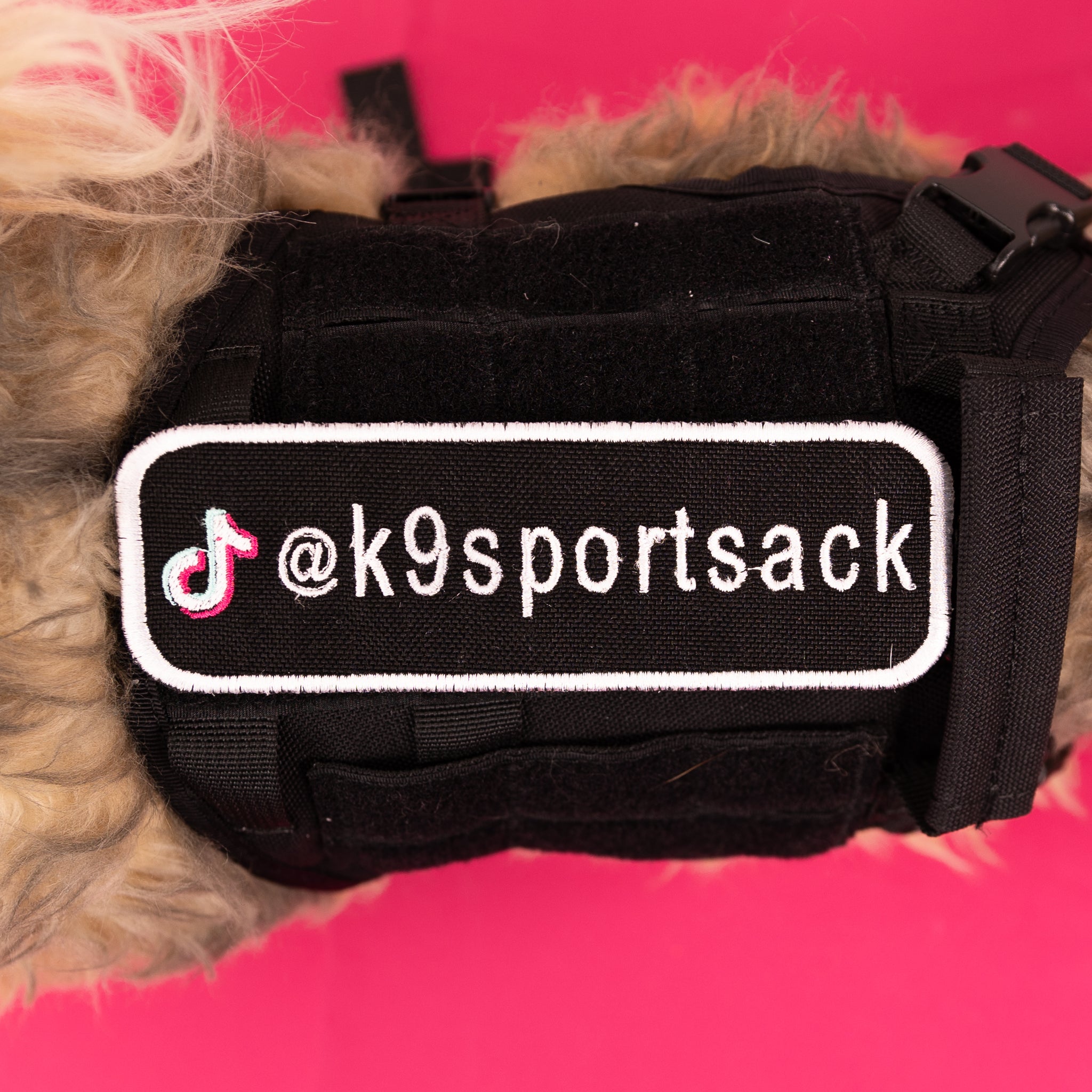 Custom TikTok Handle Patches K9 Sport Sack