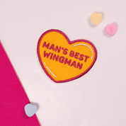 Man's Best Wingman Heart Patch