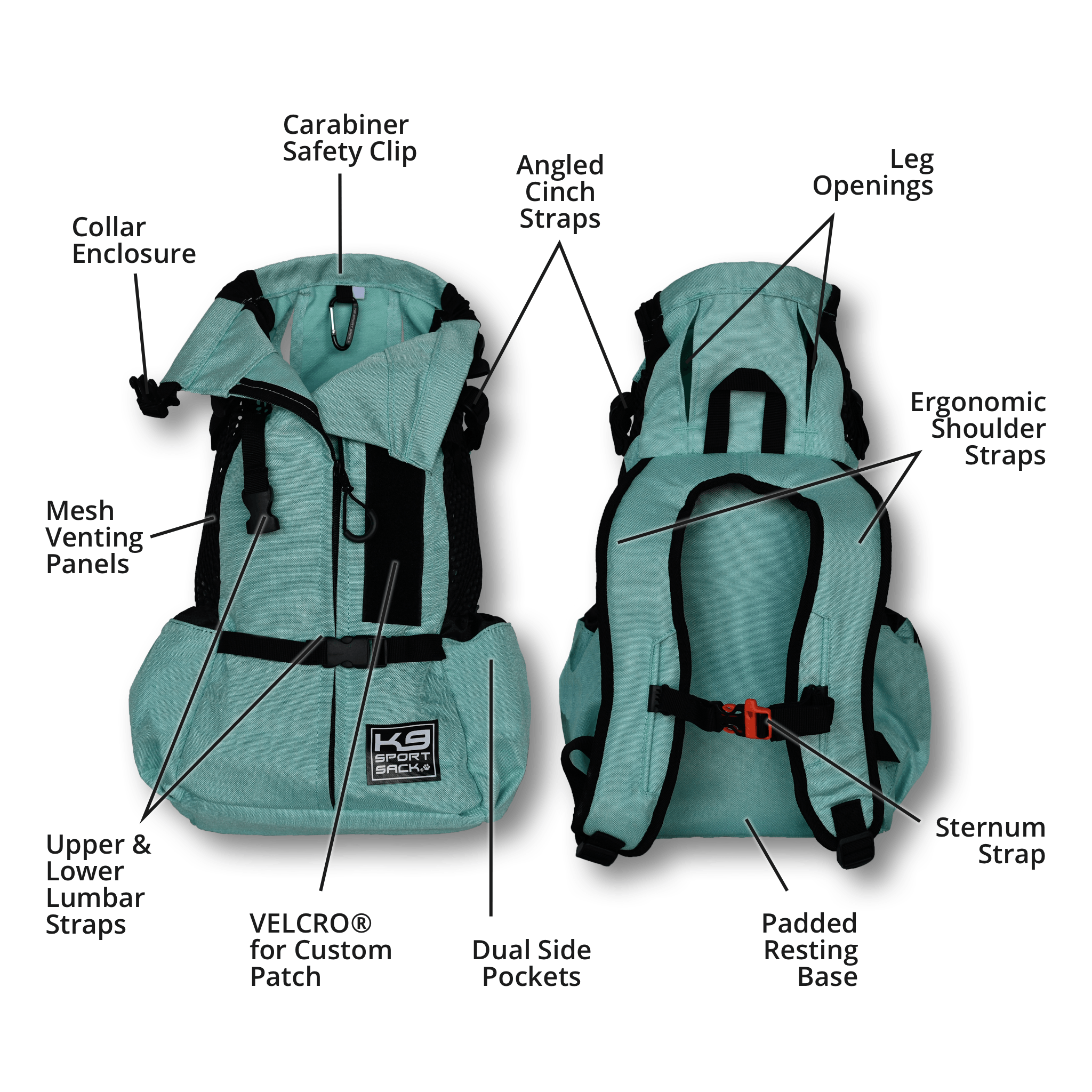 k9 sport sack air 2 features
