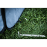 Stakes in ground in pop up tent