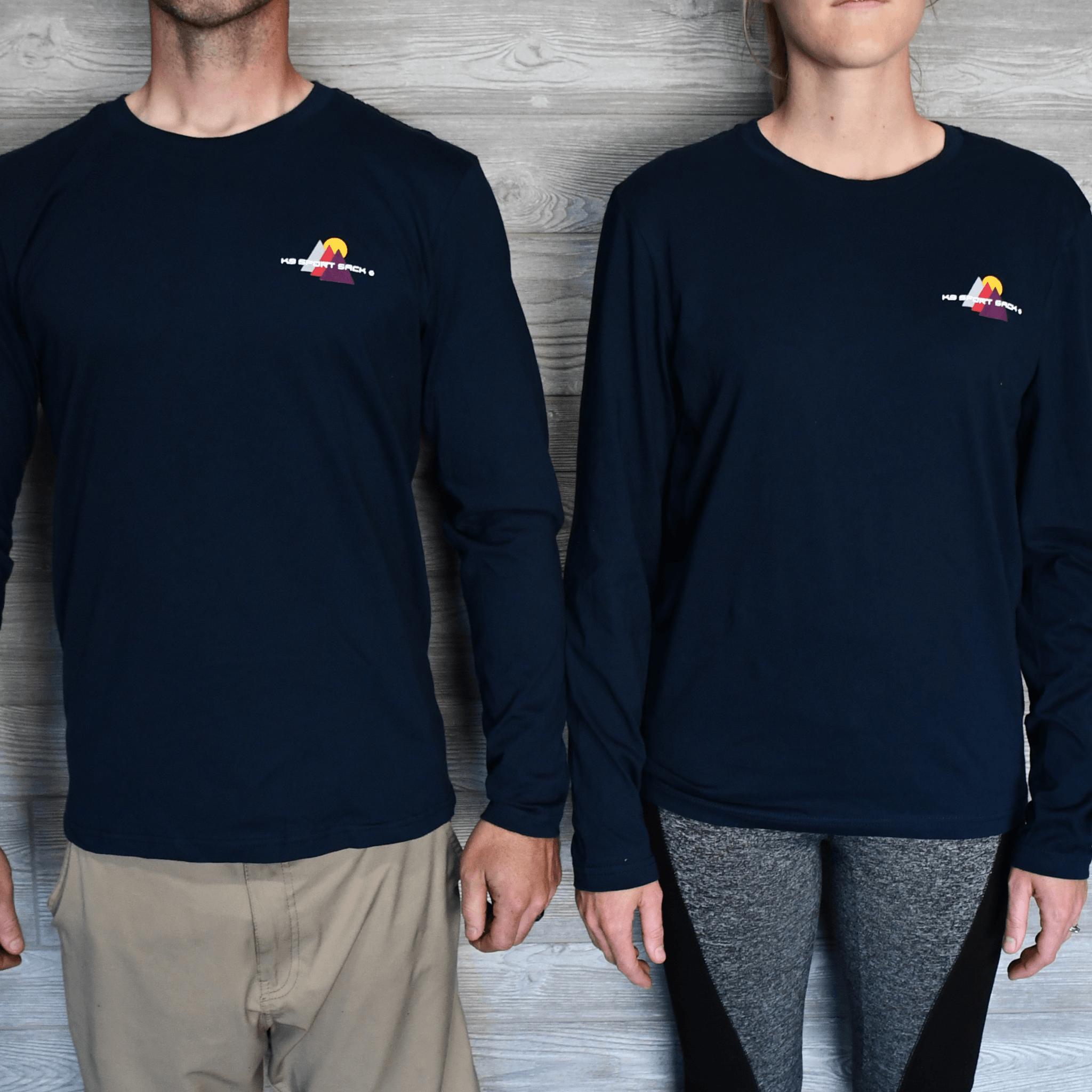 K9 T-Shirt Long sleeve Navy front side