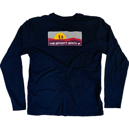 K9 T-Shirt Lsleeve Navy back side