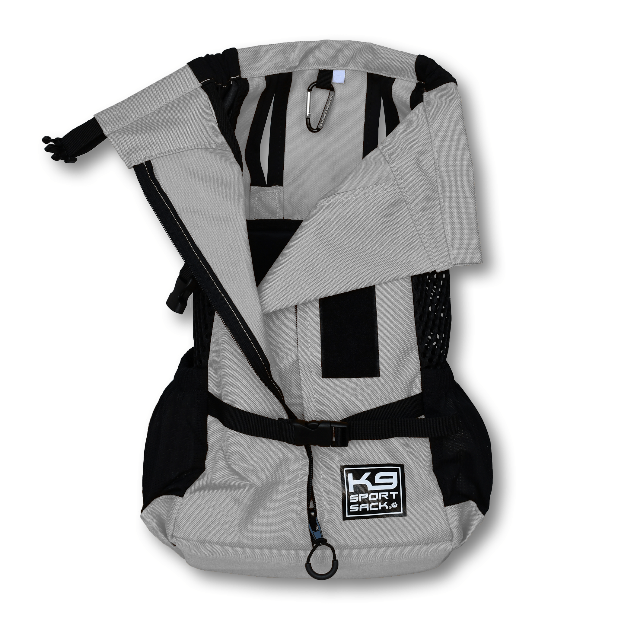Plus 2 dog carrier gray opened