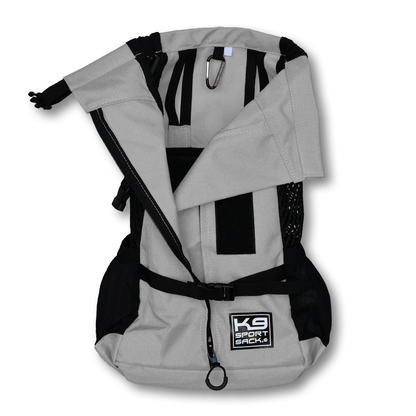 Plus 2 dog carrier gray opened